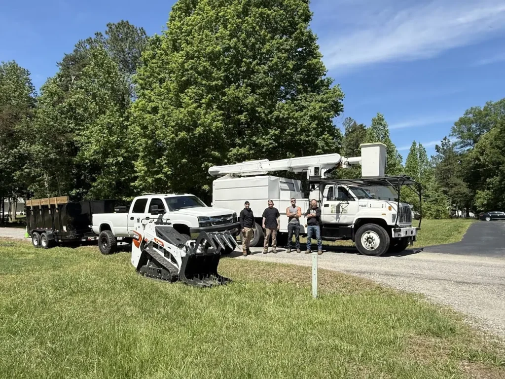 Woodchuck Lawn and Tree LLC performing emergency tree removal Louisa County to clear storm damage safely.
